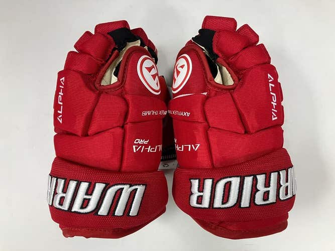 New Warrior Alpha Pro S19 10" Hockey Gloves junior red JR ice glove roll inch sz