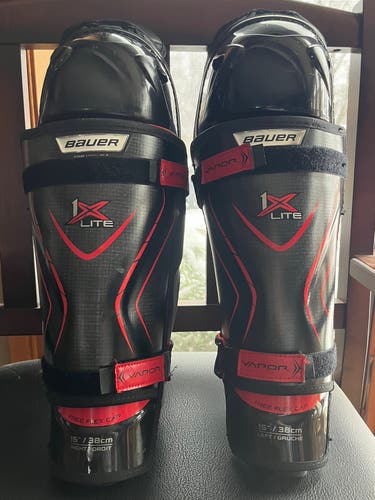 New Bauer 15" Vapor 1X Lite Shin Pads