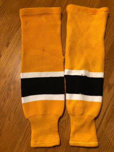 Yellow Used  Boston Bruins Socks