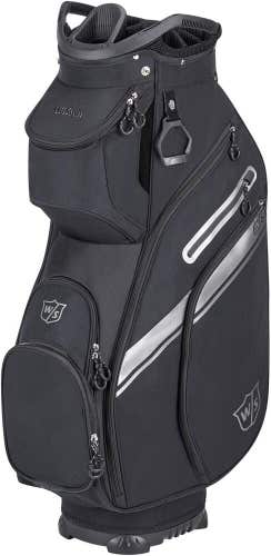 Wilson Staff EXO II Golf Cart Bags - BLACK / SILVER - 14-Way - MSRP $240
