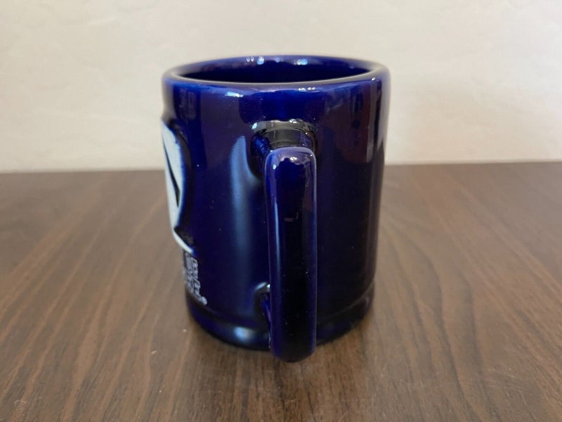 St Louis Cardinals Coffee Mug 14oz Sculpted Relief Blue