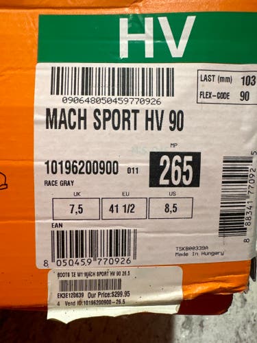 (26.5) Tecnica Mach sport HV 90 downhill ski boots