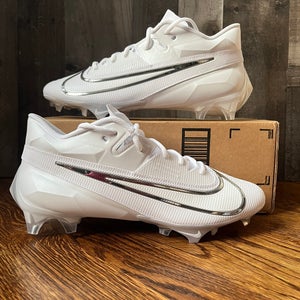 Nike Vapor Edge Elite 360 2 Football Cleats White Chrome Men's Size 12 New
