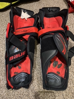 Junior Used Bauer Supreme 2S Pro 16" Shin Pads