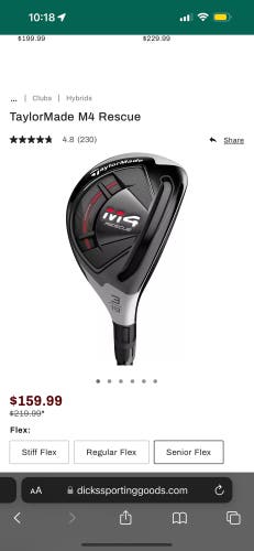 Men's 2021 Right Handed Regular Flex 4H M4 Hybrid