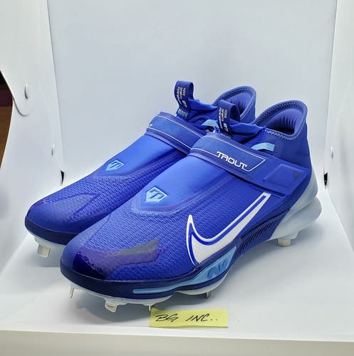 Nike Force Zoom Trout 8 Elite Baseball Cleats Men's sz 15 Royal Blue CZ5913-414