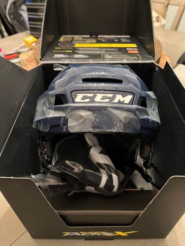 CCM Super Tacks X Helmet Blue Medium