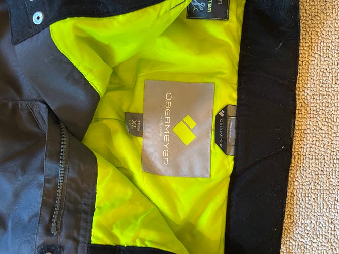 Gray Unisex Youth Used Size 18/XL Obermeyer Ski Pants