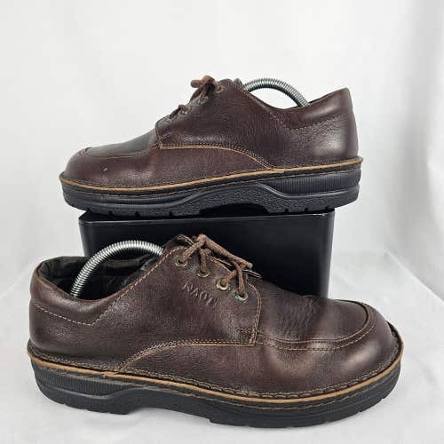 Naot Olaf Oxfords Brown Leather Plain Derbys Casual Shoes Size 43 Mens Size 10