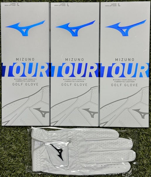 Mizuno Tour Cabretta Leather Golf Glove 3-Pack Bundle Lot Large L #81221