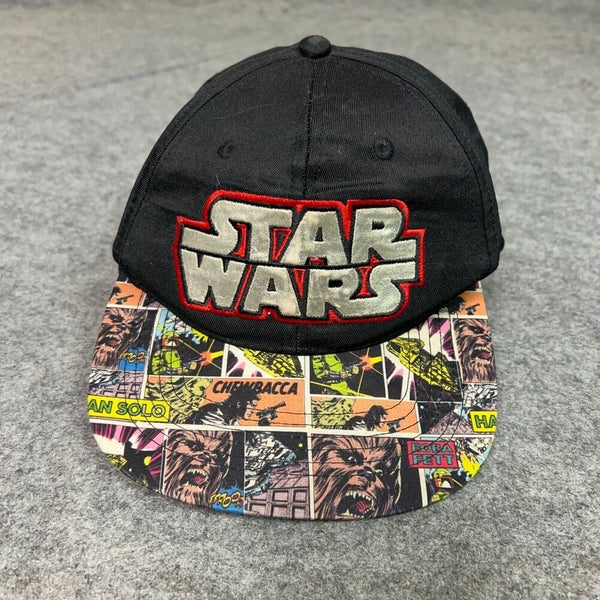 Star Wars Mens Hat Black Snapback Chewbacca Han Solo Comics Adjustable Cap Logo