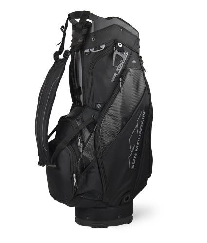 Sun Mountain 2022 Tour Series Golf Bag - 5-Way Premium Cart Bag - BLACK - $320