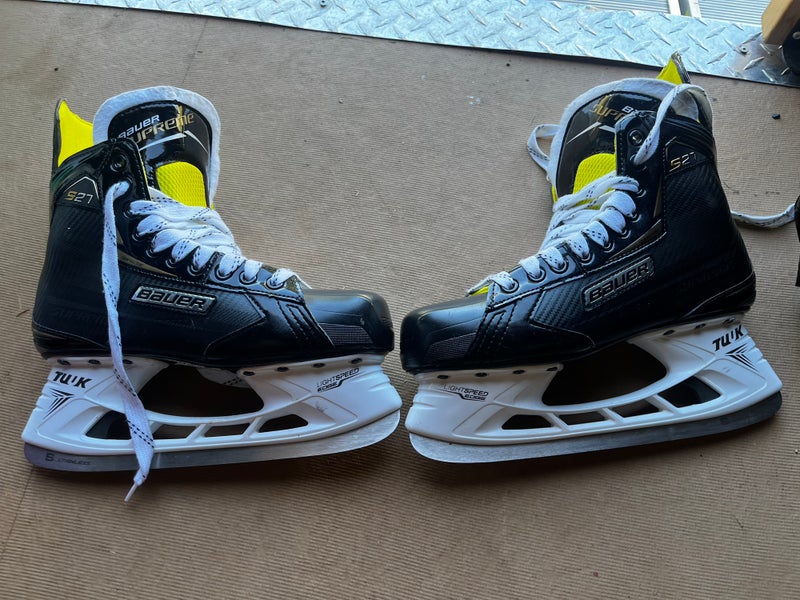Used Bauer Extra Wide Width Size 8 Supreme S27 Hockey Skates