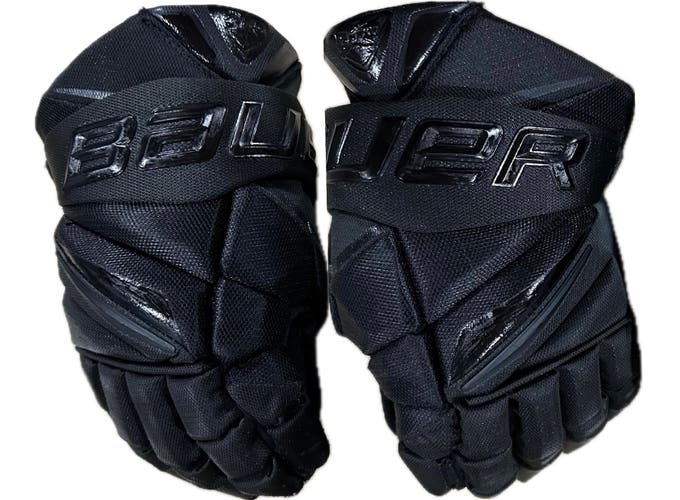 Used Bauer Pro 2x Black Hockey Gloves 13”