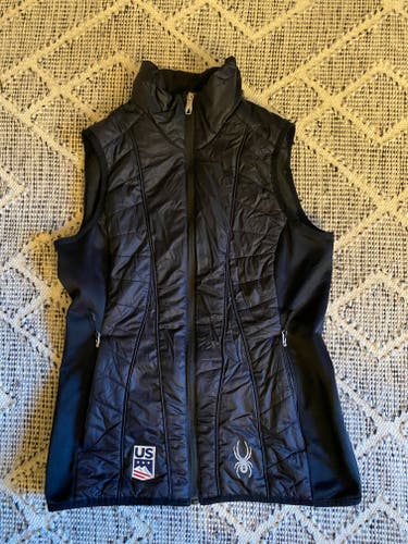 US Ski Team Black Small Women's Spyder Vest