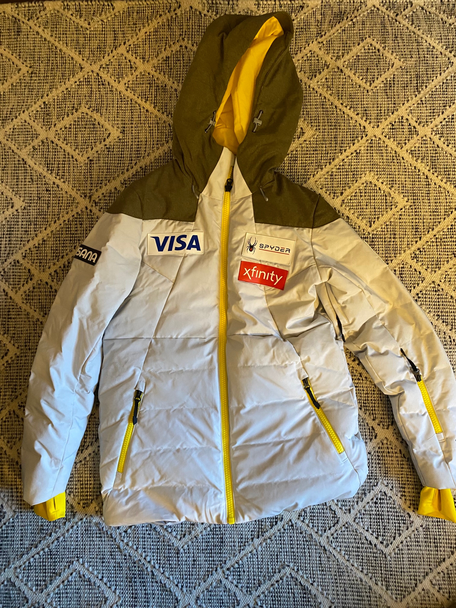 US Ski Team Gray Women's Medium Spyder Jacket