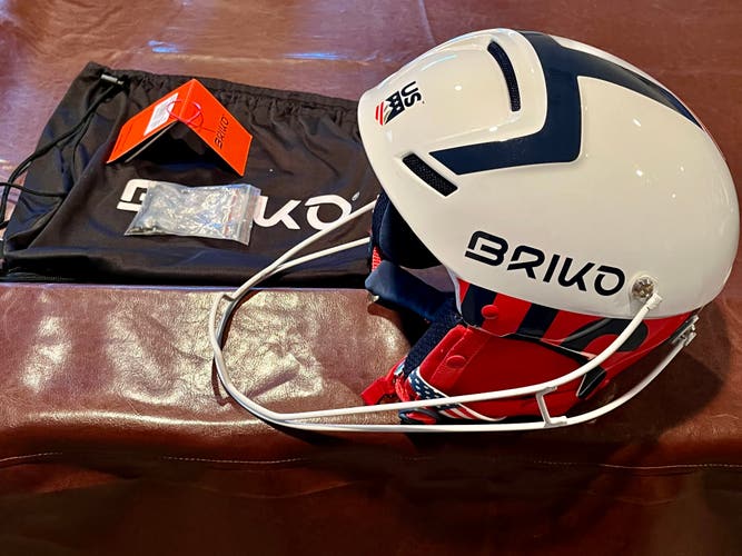 Unisex Small / Medium Briko Slalom Helmet FIS Legal
