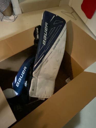 Bauer Goalie gloves and pads