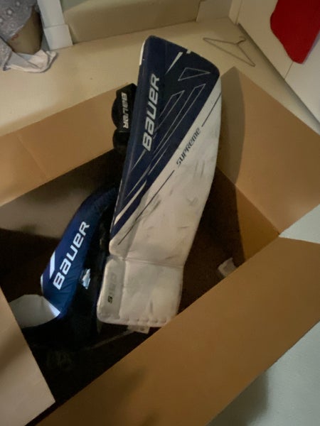 Bauer Goalie gloves and pads