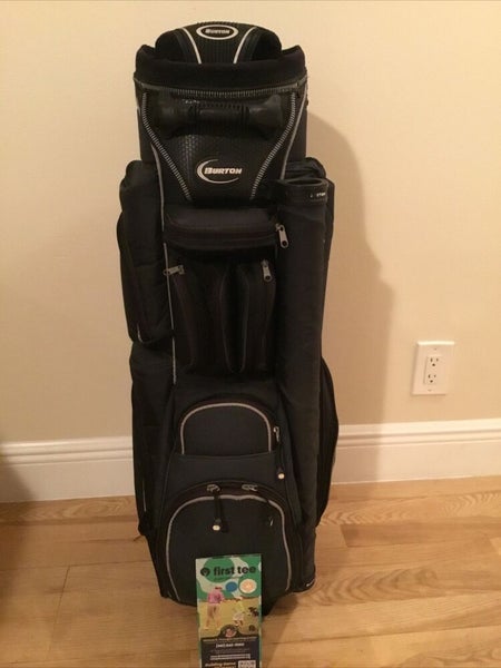 Burton Cart Golf Bag with 8 Dividers Rain Cover