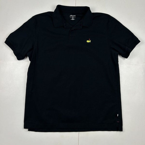 The Masters Short Sleeve Golf Polo Shirt Black Chest Logo Men's XL