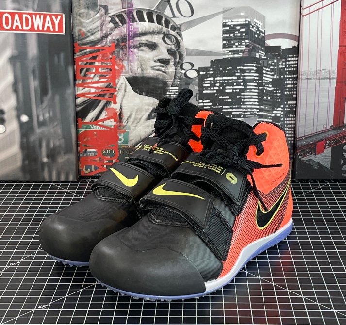 Nike Zoom Javelin Elite 3 Track Shoes Spikes Mens Sz 9  Mango Black AJ8119-800
