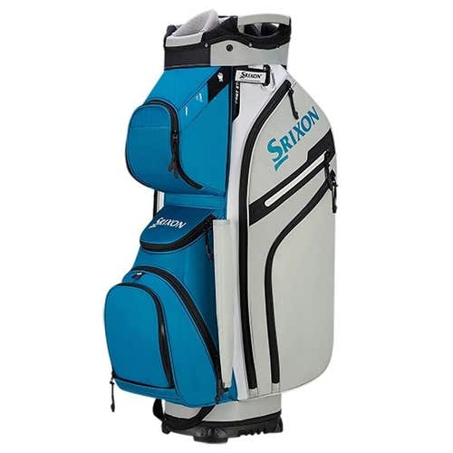 Srixon Premium Cart Golf Bag - 14-Way - AQUA / GRAY