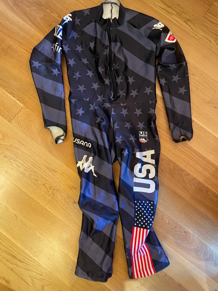 2023 Kappa US Ski Team Men's XL Non Padded GS Speed Suit