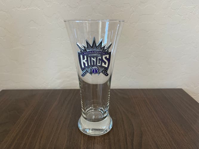 Sacramento Kings NBA BASKETBALL SUPER AWESOME Pewter Logo Tall Beer Glass!