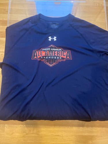 Under Armour All America Size Large Blue Used Men's Under Armour Shirt