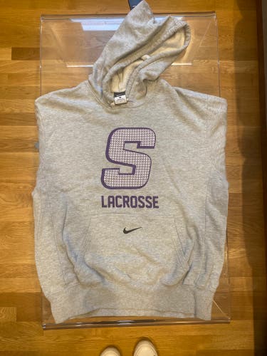 Sunset Lacrosse Classic Gray Used Medium Under Armour Sweatshirt