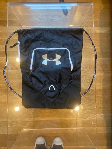 Black Used Drawstring Under Armour Backpack