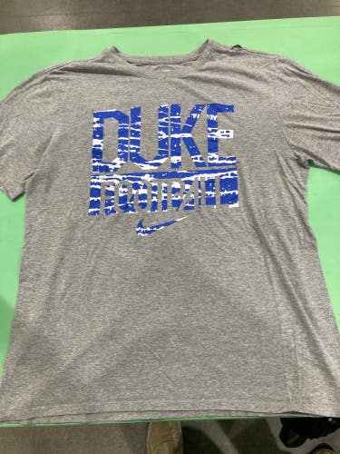 Gray Used Large Men's Nike Duke Football Shirt