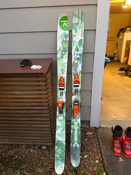 Unisex 2012 With Bindings Rossignol Super 7 Powder Skis 188