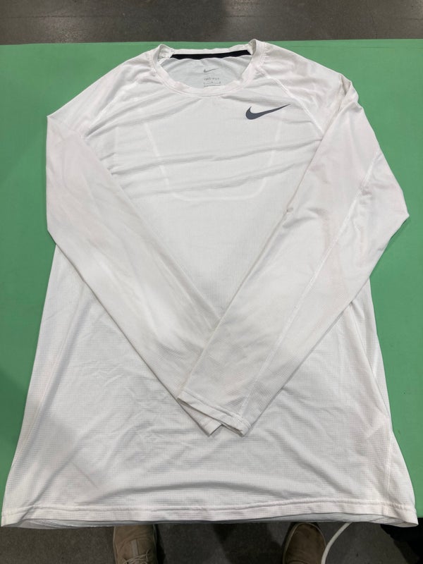 White Used Large Men's Nike Dri Fit Compression