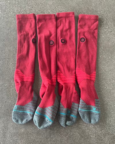 Used 2 Pack MLB Stance Diamond Pro Medium Socks