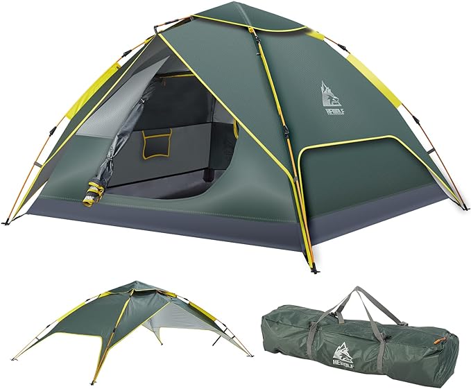 New New Hewolf Camping Tent Instant Setup (4 Person)