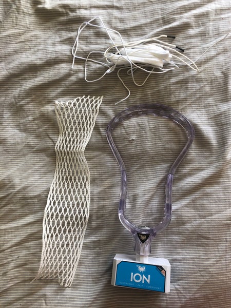 Brand new never used clear ECD Ion + string king mesh and stringing kit