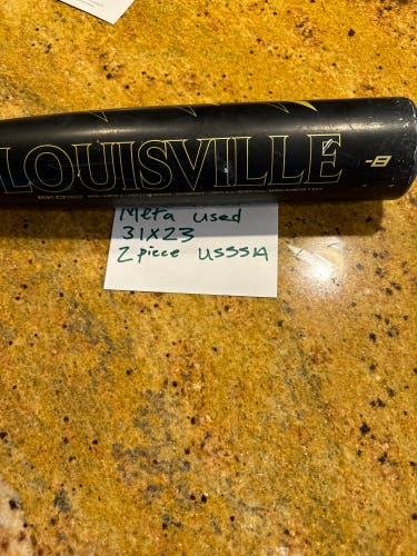 Used USSSA Certified Louisville Slugger (-8) 23 oz 31" Meta Bat