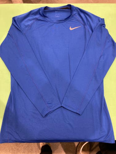 Blue Used Large Men's Nike Compression Long Sleeve