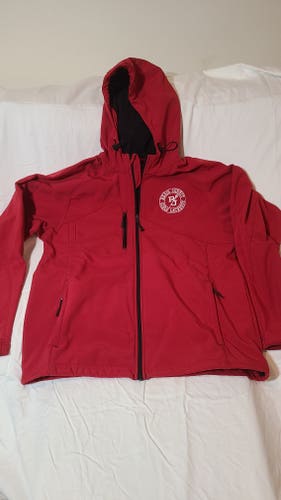Red Used Men's Medium Regis Jesuit Girls Lacrosse Jacket