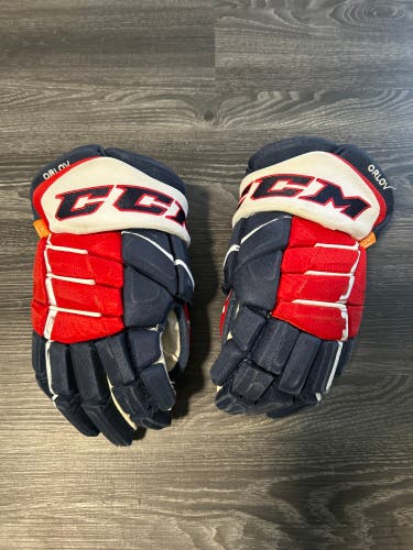 Washington Capitals CCM Pro Stock Gloves Orlov