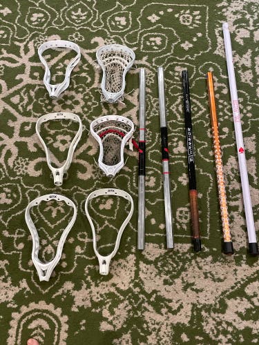 Lacrosse shafts and heads