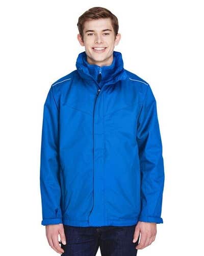 NWT CORE365 Men's Region 3 in 1 Jacket with Fleece Liner Royal Blue Size XL
