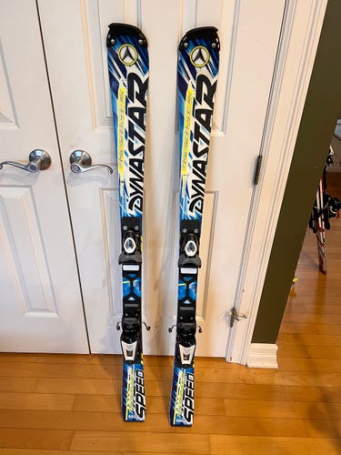 Used Dynastar 132 cm Racing Team Omeglass WC Junior SL Skis With Bindings Max Din 10