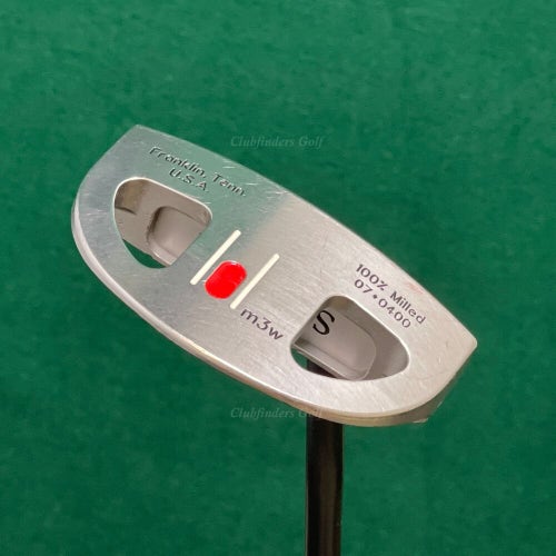 SeeMore m3w 100% Milled Face 34" Double-Bend Putter W/ Super Stroke