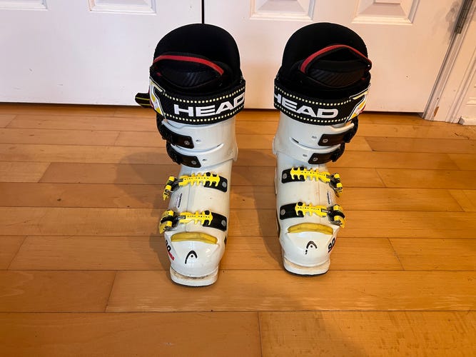 Kid's Used HEAD Racing Raptor 90 Ski Boots Soft Flex