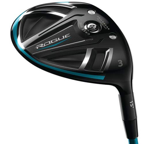 CALLAWAY ROGUE SZ FAIRWAY TOUR 15° WOOD GRAPHITE 6.0 STANDARD PROJECT X EVENFLOW BLUE 75 GRAPHITE