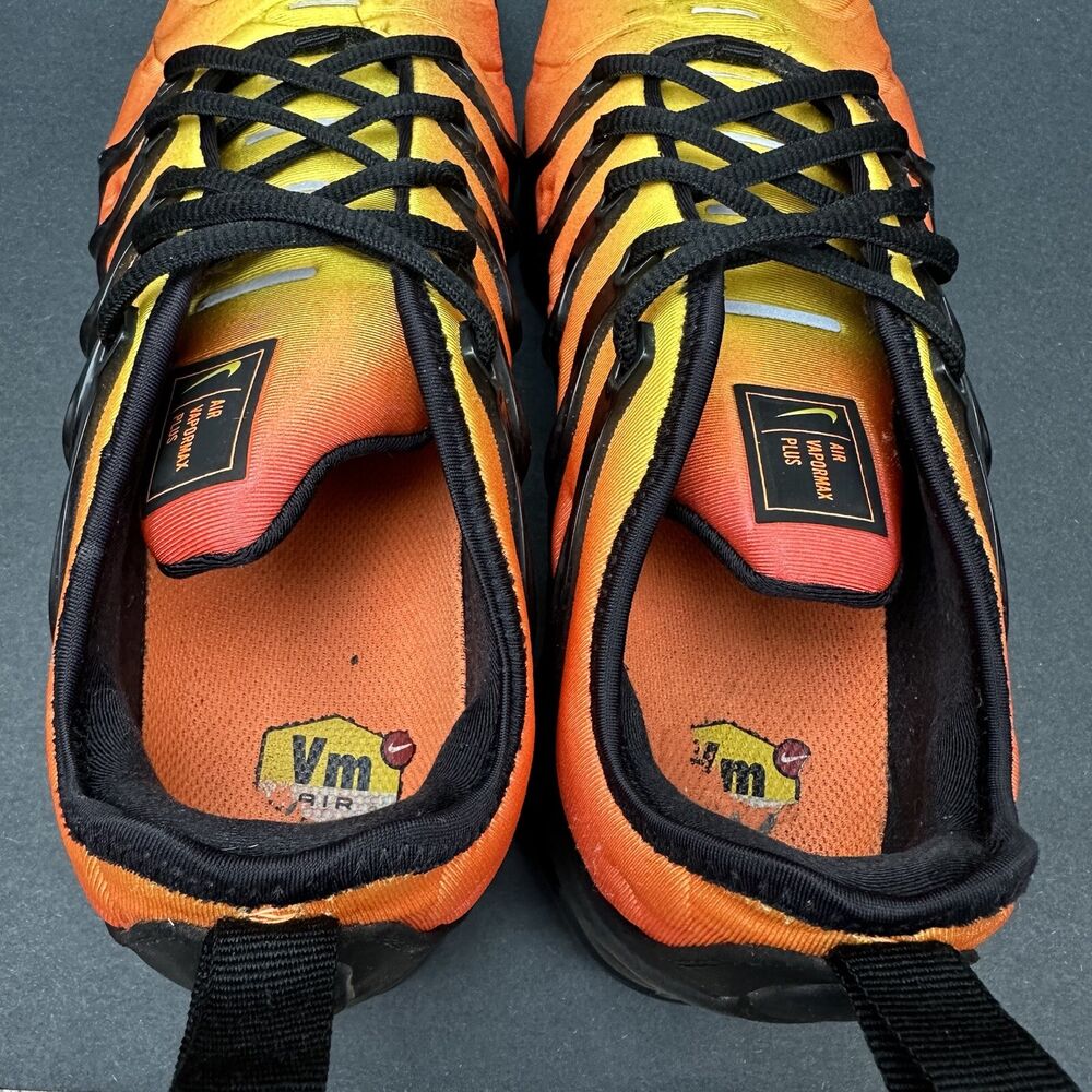 orange yellow and black vapormax