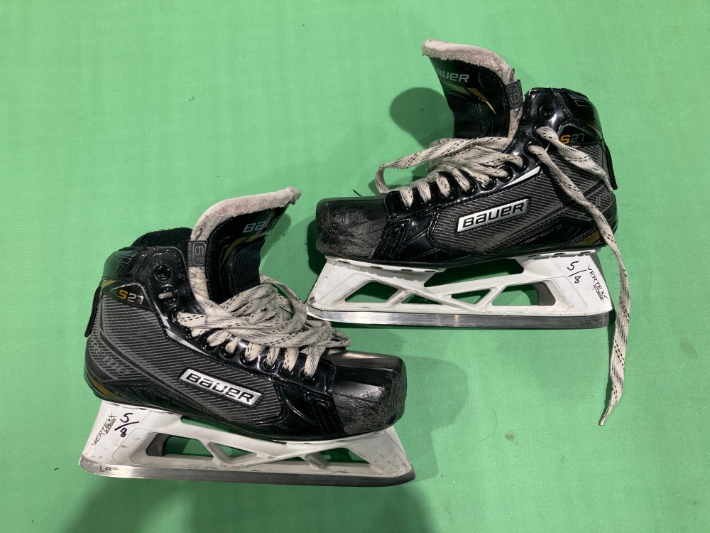 Used Senior Bauer Supreme S27 Hockey Goalie Skates 6.5D